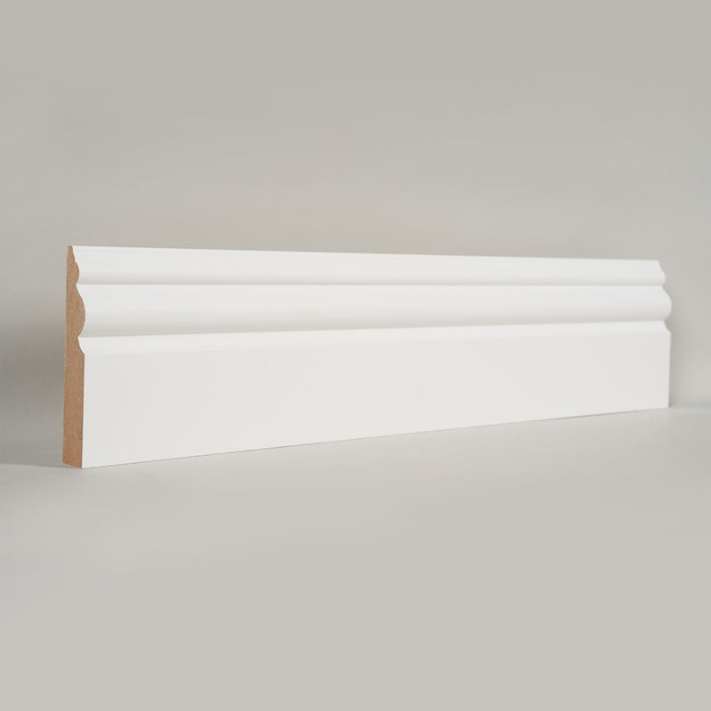 MDF soklová doska (plniaci základný náter a perleťová biela) 3/5' x 3 7/16'