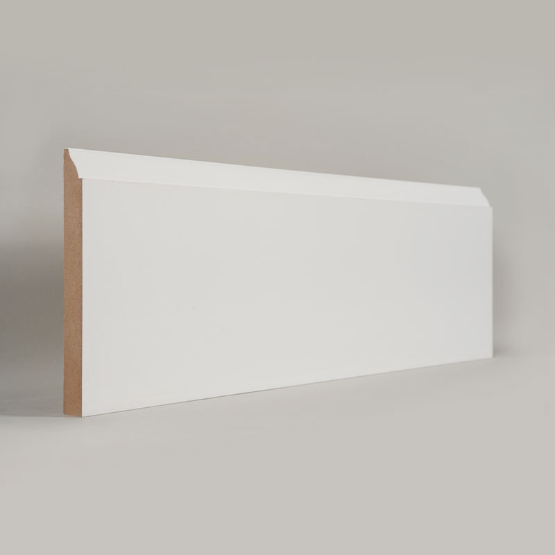 MDF soklová doska (plniaci základný náter a perleťová biela) 3/5' x 5 1/4'