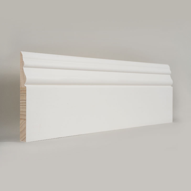 Borovicová soklová doska (plniaci základný náter a perleťová biela) 3/5' x 5'