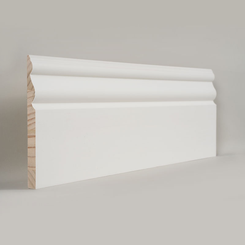 Borovicová soklová doska (plniaci základný náter a perleťová biela) 3/5' x 6'