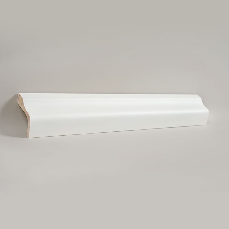 Soklová doska z borovicového dreva (základná plnivo + farba) – biela 1 1/2' x 2 1/6'