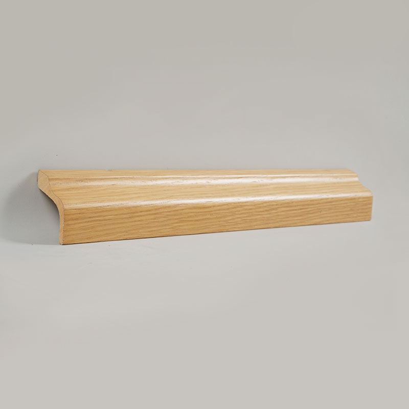 Soklová doska z borovicového dreva (obalená bielou dubovou dyhou + farba) - Dubová farba 1 1/2' x 2 1/6'