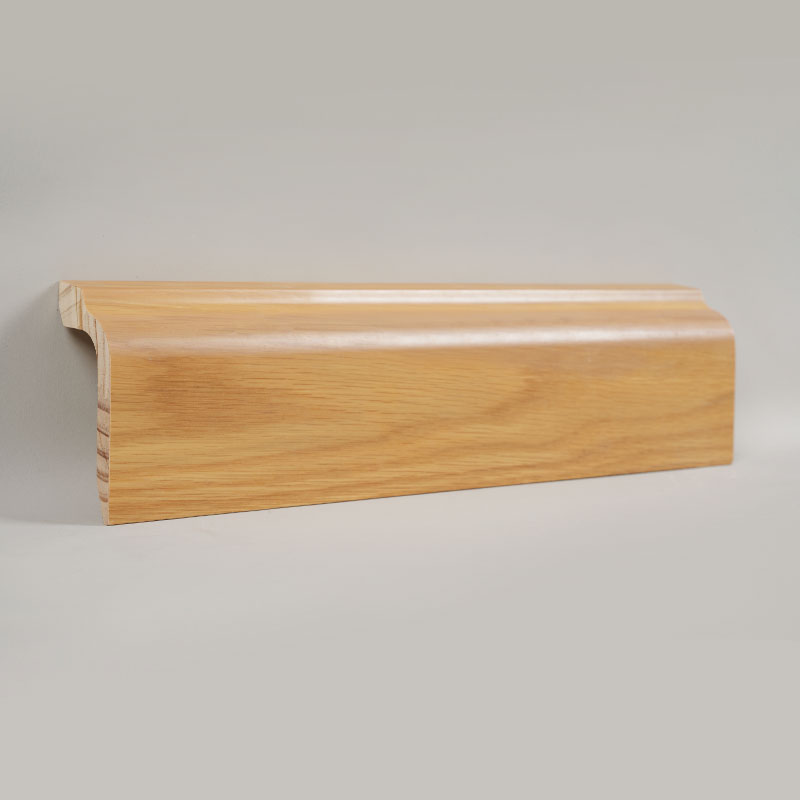 Soklová doska z borovicového dreva (obalená bielou dubovou dyhou + farba) - Dubová farba 1 3/5' x 3 5/9'