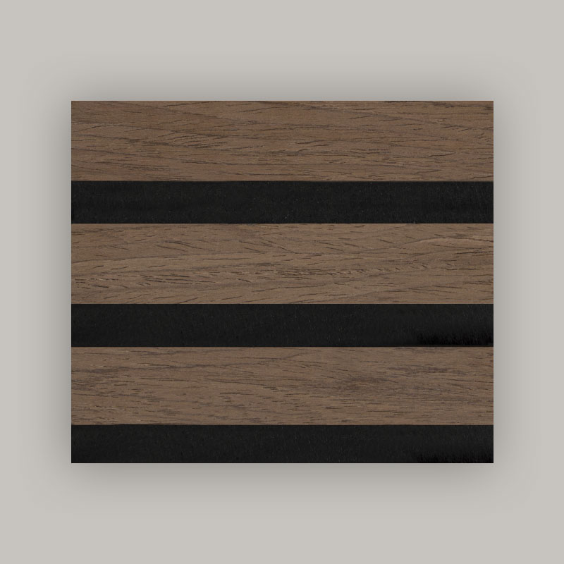 Mriežkový stenový/akustický nástenný panel (jednostranne obalené drevenou dyhou) – farba dreva 2400/2700 mm x 600 mm