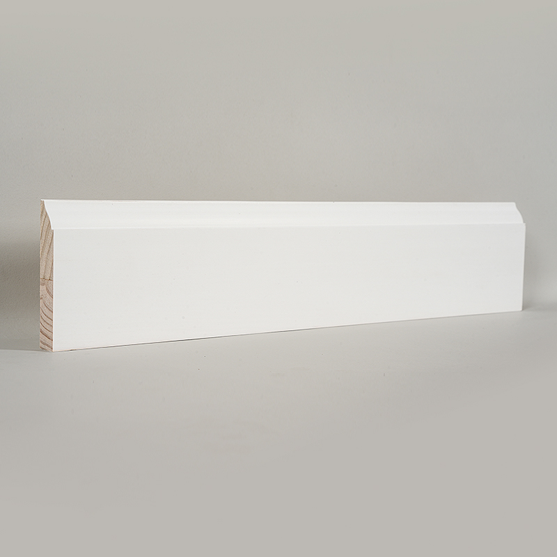 Borovicová soklová doska (plniaci základný náter a perleťová biela) 3/5' x 3 1/4'