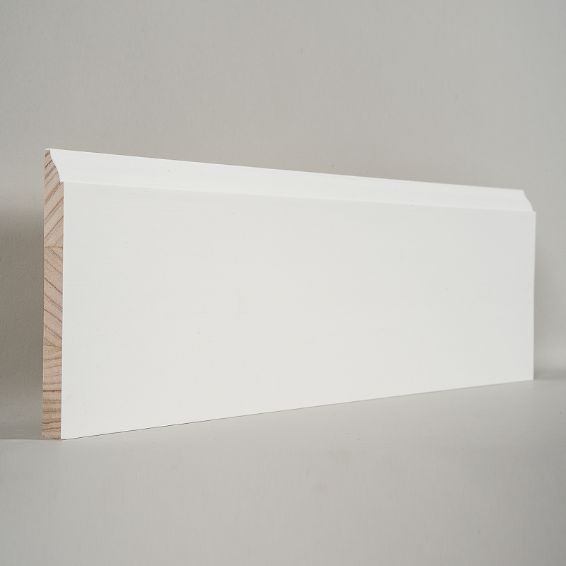 Borovicová soklová doska (plniaci základný náter a perleťová biela) 3/5' x 5 1/4'