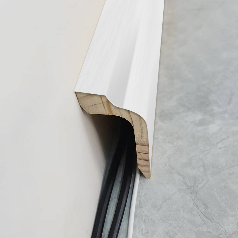 Soklová doska z borovicového dreva (základná plnivo + farba) – biela 1 1/2' x 2 1/6'