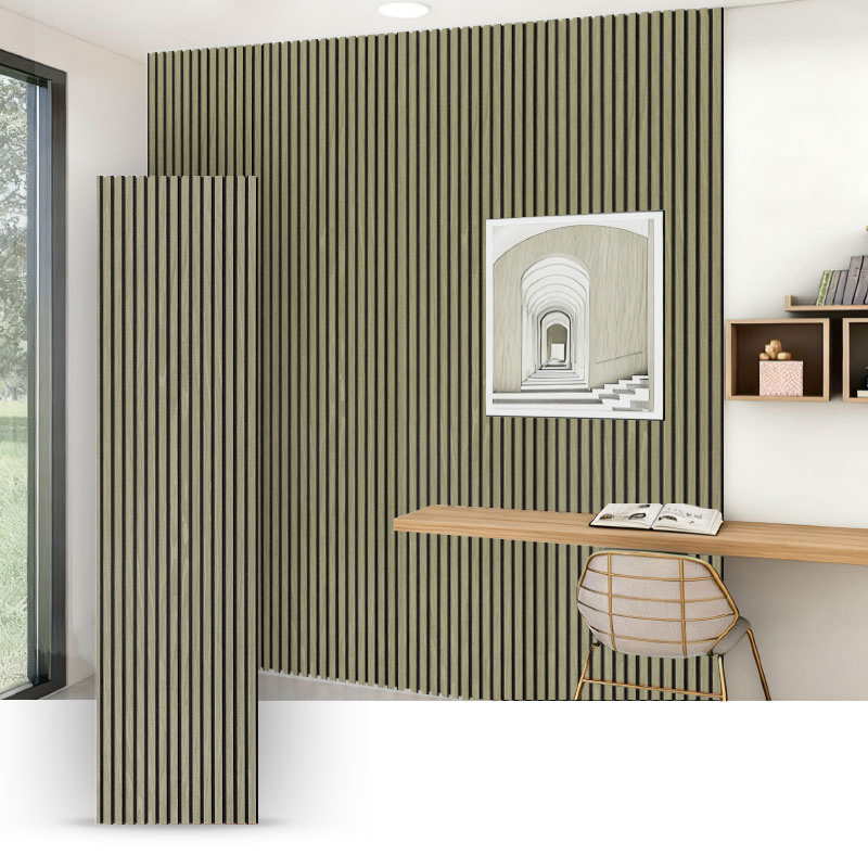 Stena mriežky/akustický stenový panel (jednostranne obalené PVC) – tkanina/koža 2400/2700 mm × 600 mm
