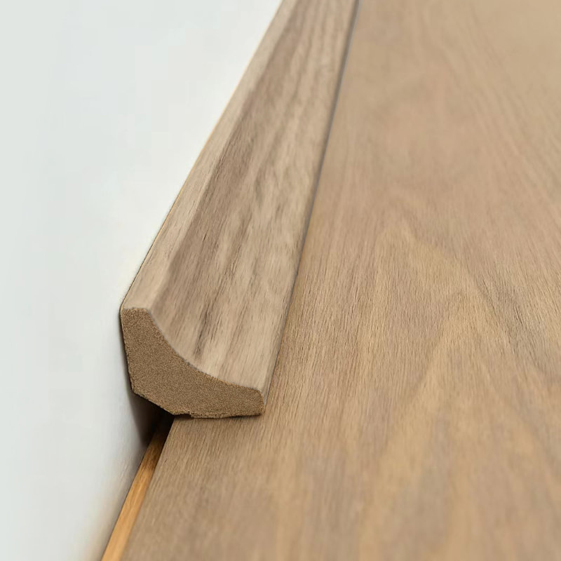 Vnútorná rohová lišta MDF / lišta Scotia (obalené bielou dubovou dyhou + farba) - Farba prírodného dubu 7/8' x 7/8'