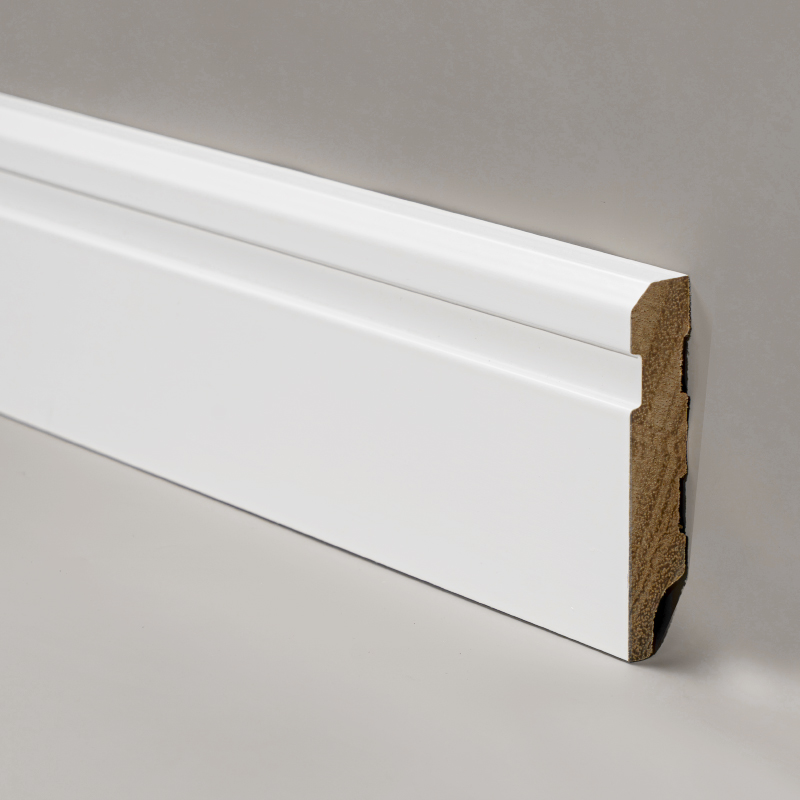 Obkladová doska z masívneho dreva (plniaca základná a maľovaná) – biela 3/5' x 3 1/6'