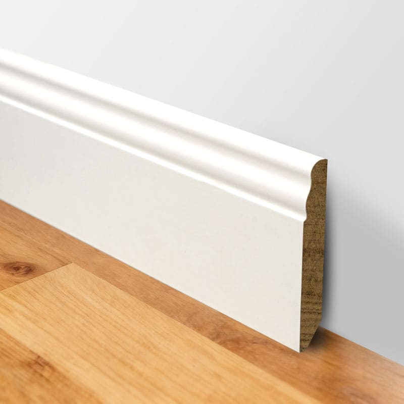 Obkladová doska z masívneho dreva (plniaca základná a maľovaná) – biela 3/5' x 3 15/16'